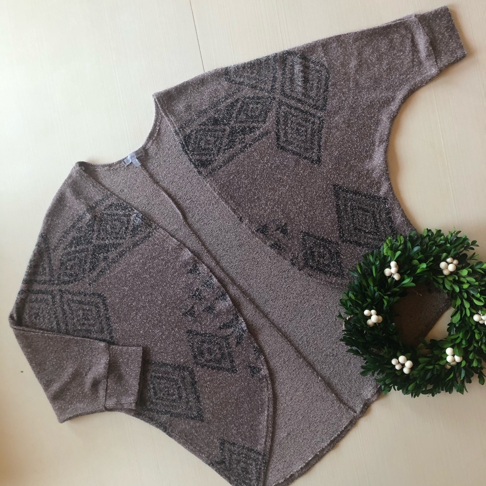Charlotte Russe Aztec Print Cardigan Medium